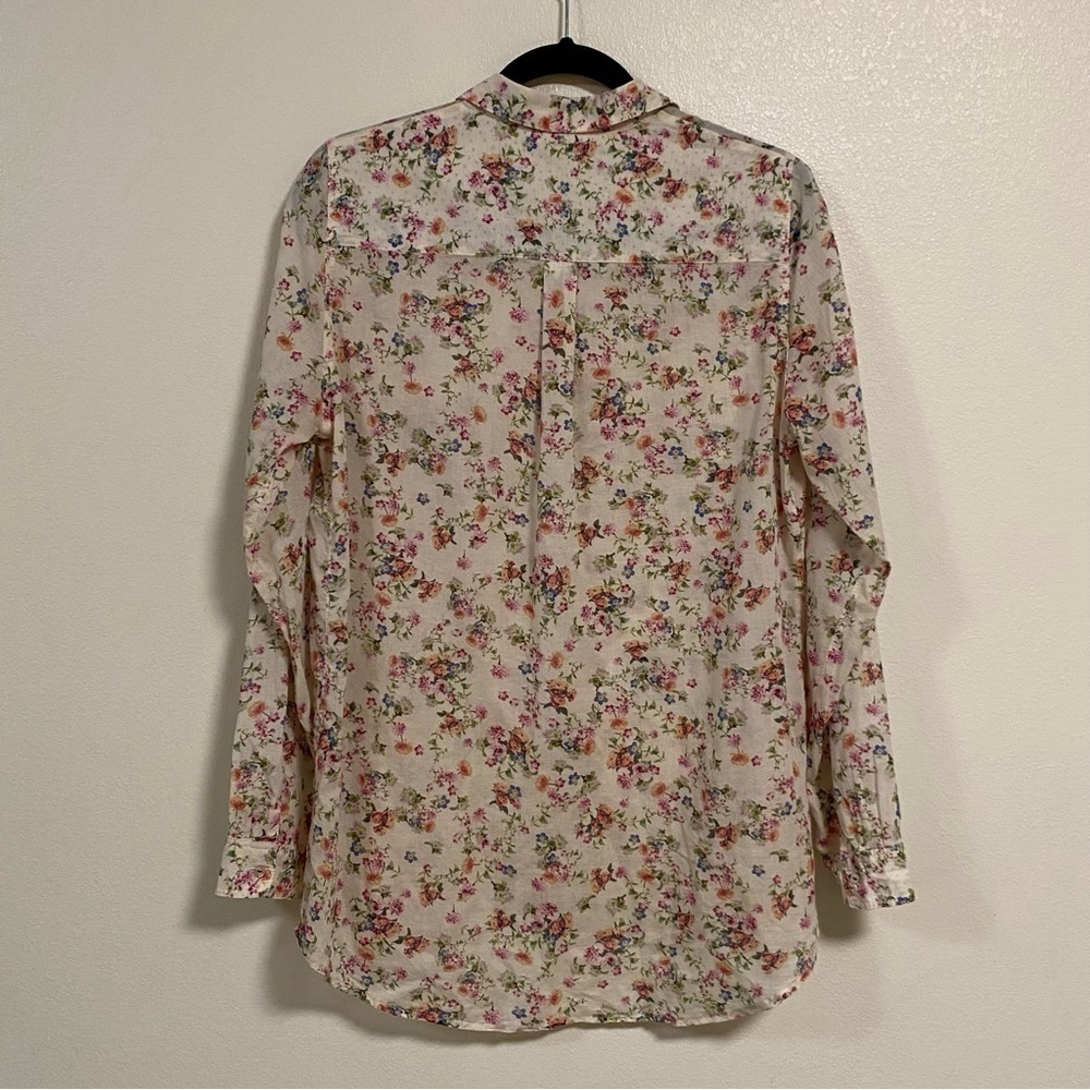 Promod Button up Floral print Shirt Size Medium - Picture 10 of 17